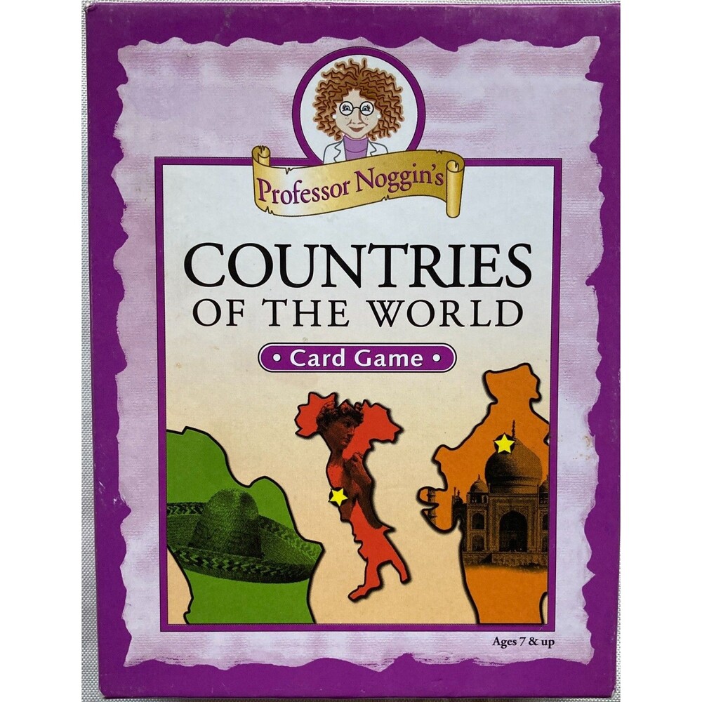 Professor Noggin's Countries of the World Card GameAges 7 And Up Very Good